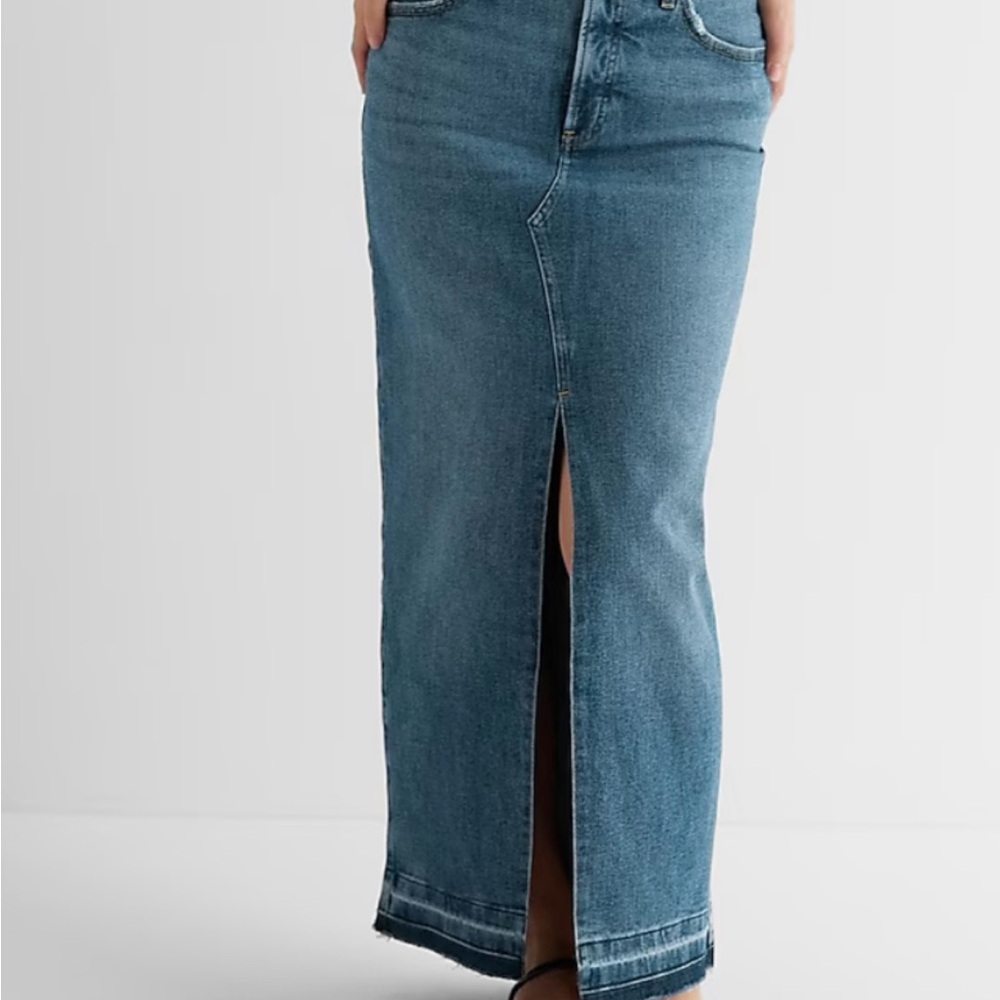 Express slit front maxi skirt